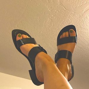 size 7 NINE WEST trendy y2k sandals
